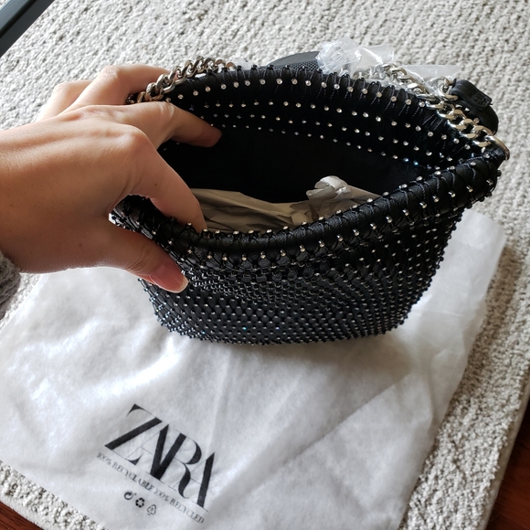 ZARA Sparkly & Shine Rhinestone Bag FINAL PRICE - Picture 7 of 8